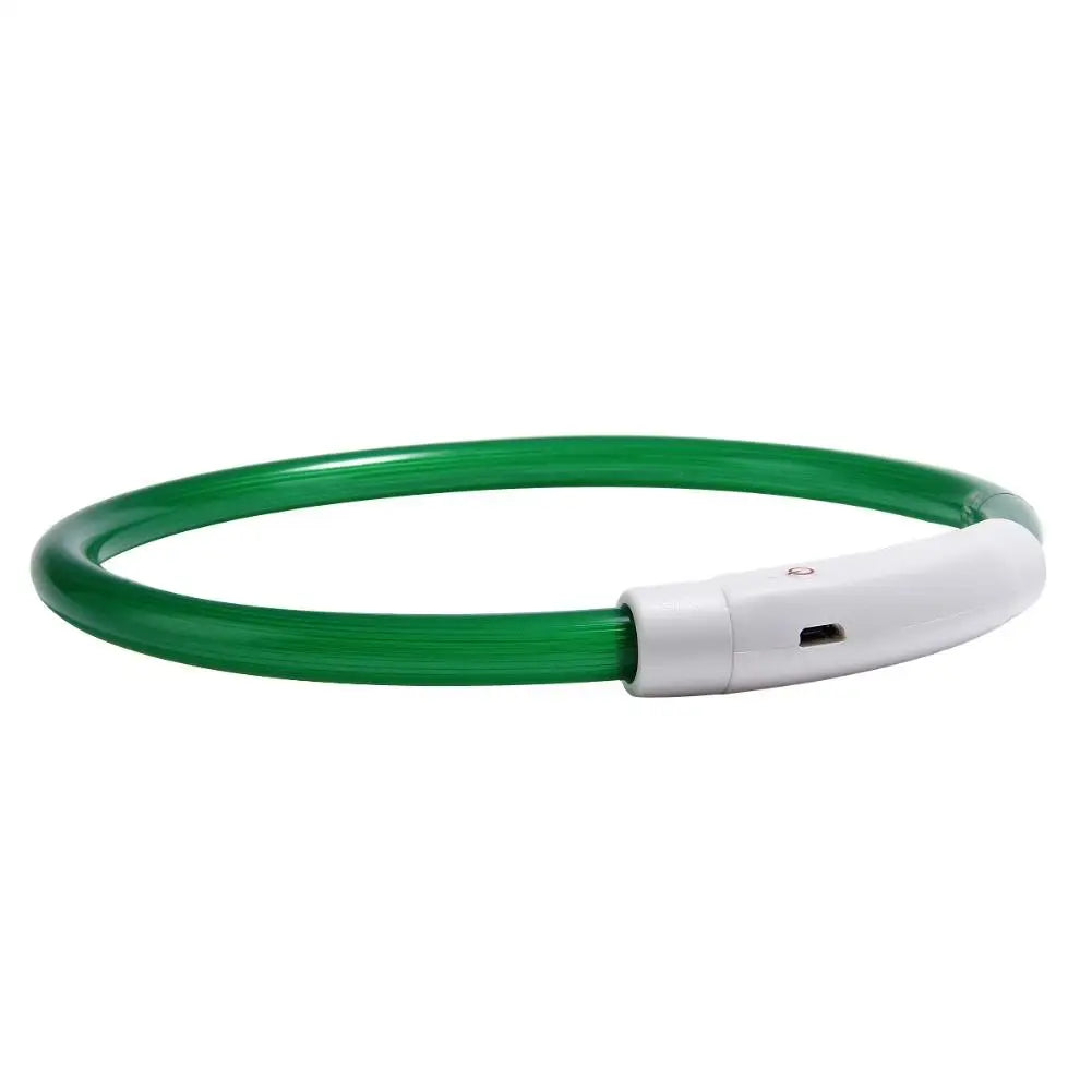 Luminous Pet Dog Collar Waterproof LED Dog Collar Rechargeable