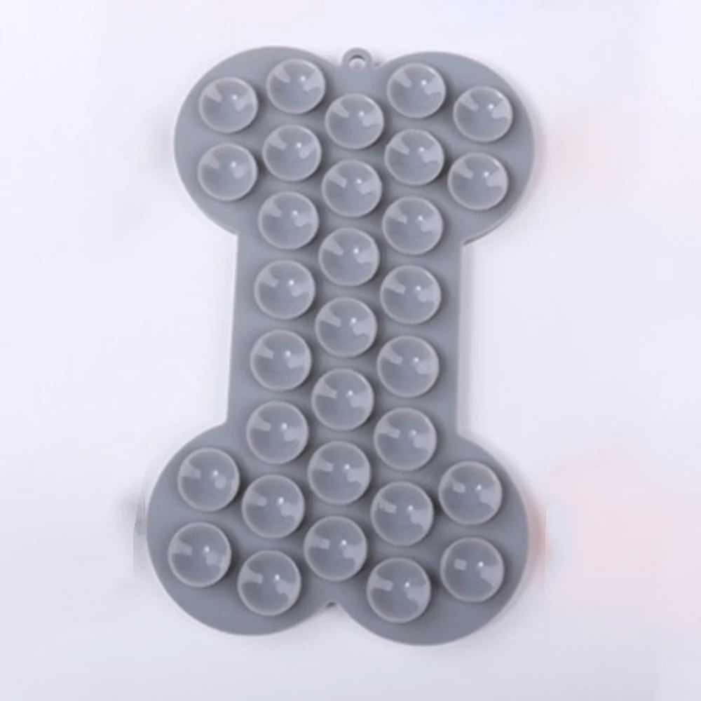 Dog Slow Food Pad Bone Silicone Pet Licking Pad Mat Placemats