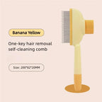 Self Cleaning Dog Brush One Button Release Pet Hair Remover Comb