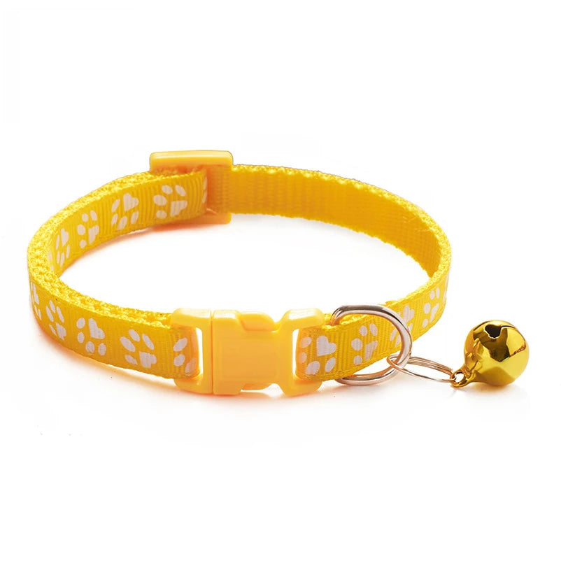 New Hot Pet for Cat Bell Collar Dog Print Cat Collar Multi-Color