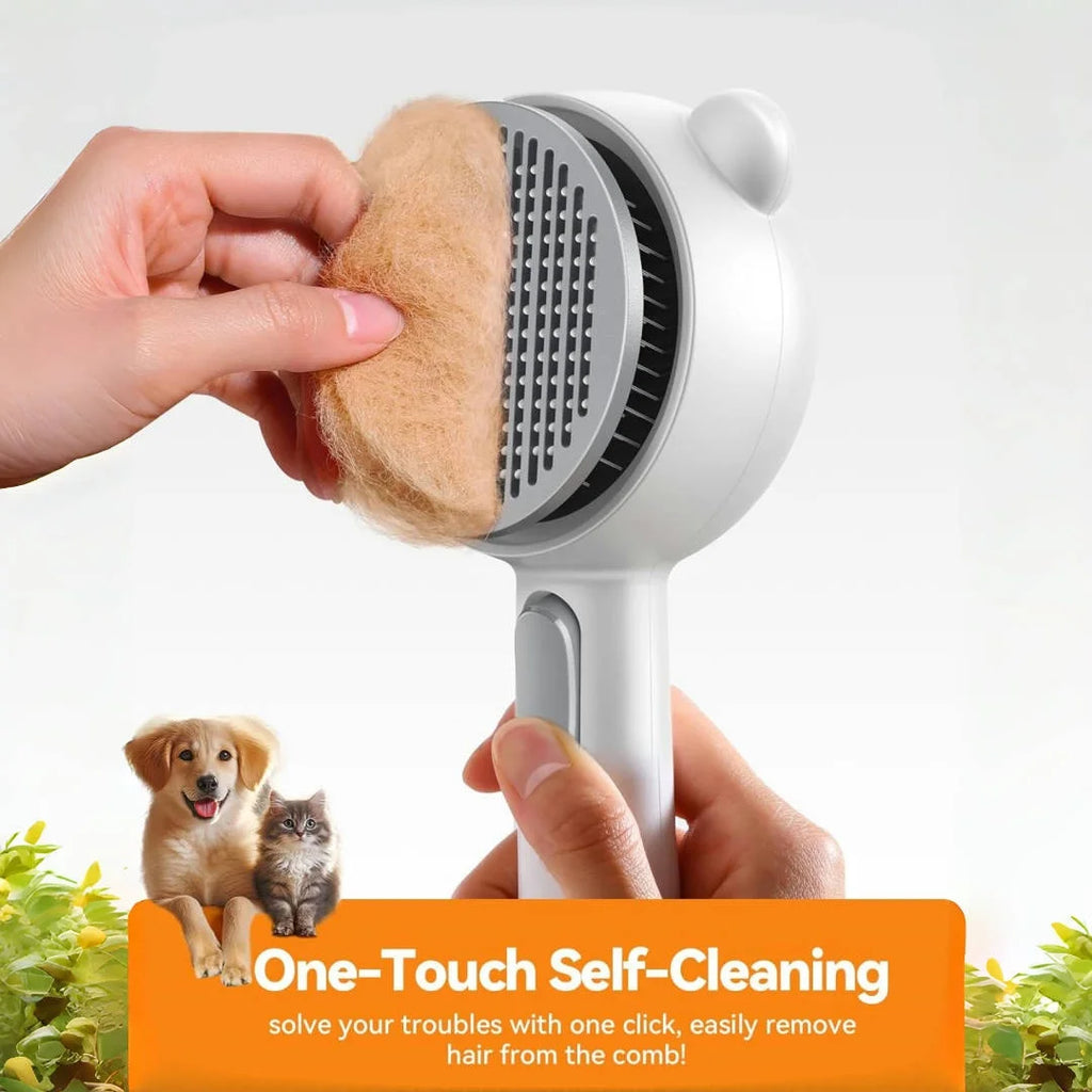 Steam Cat Brush Pro Waterproof Rechargeable Self-Cleaning Pet