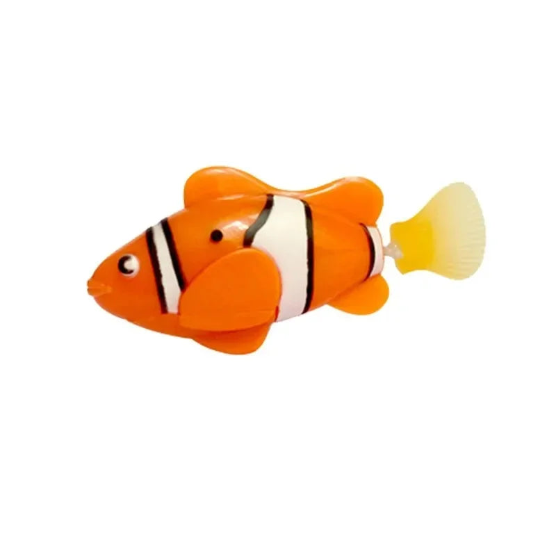 Cat Toy LED Inductive Interactive Swimming Robot Fish Toys Glowing