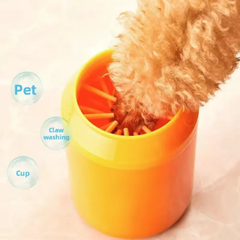 Pet Paw Cleaner Soft Silicone Foot Cleaning Brush Portable Pet