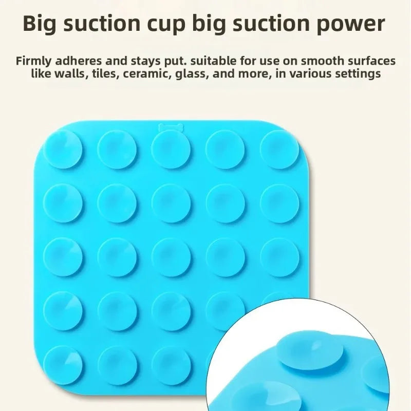 Pets Silicone Lick Mat for Dogs Cats Slow Food Plate Suction Cups