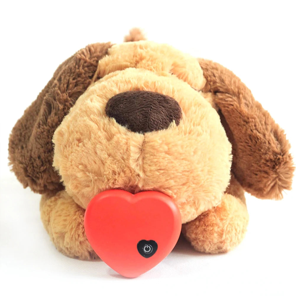 Plush Heartbeat Puppy Behavioral Training Toy Plush Pet Snuggle