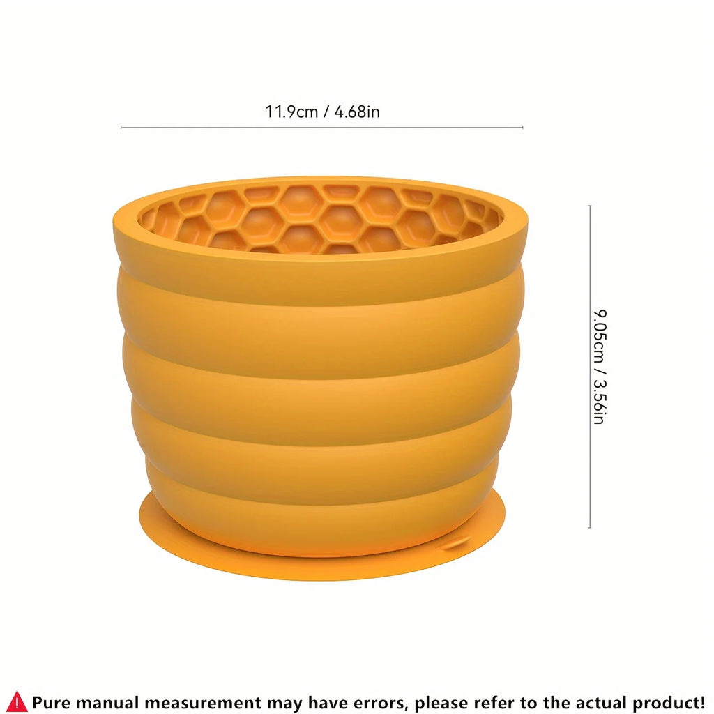 Silicone Slow Feeder Dog Bowl Cup - Anti-Slip Distraction Design