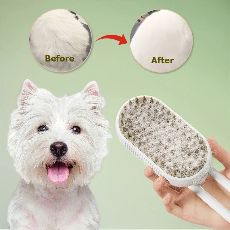 Steam Brush Cat Brush Cats Vaporizer Pet Hair Brush Remover Pets