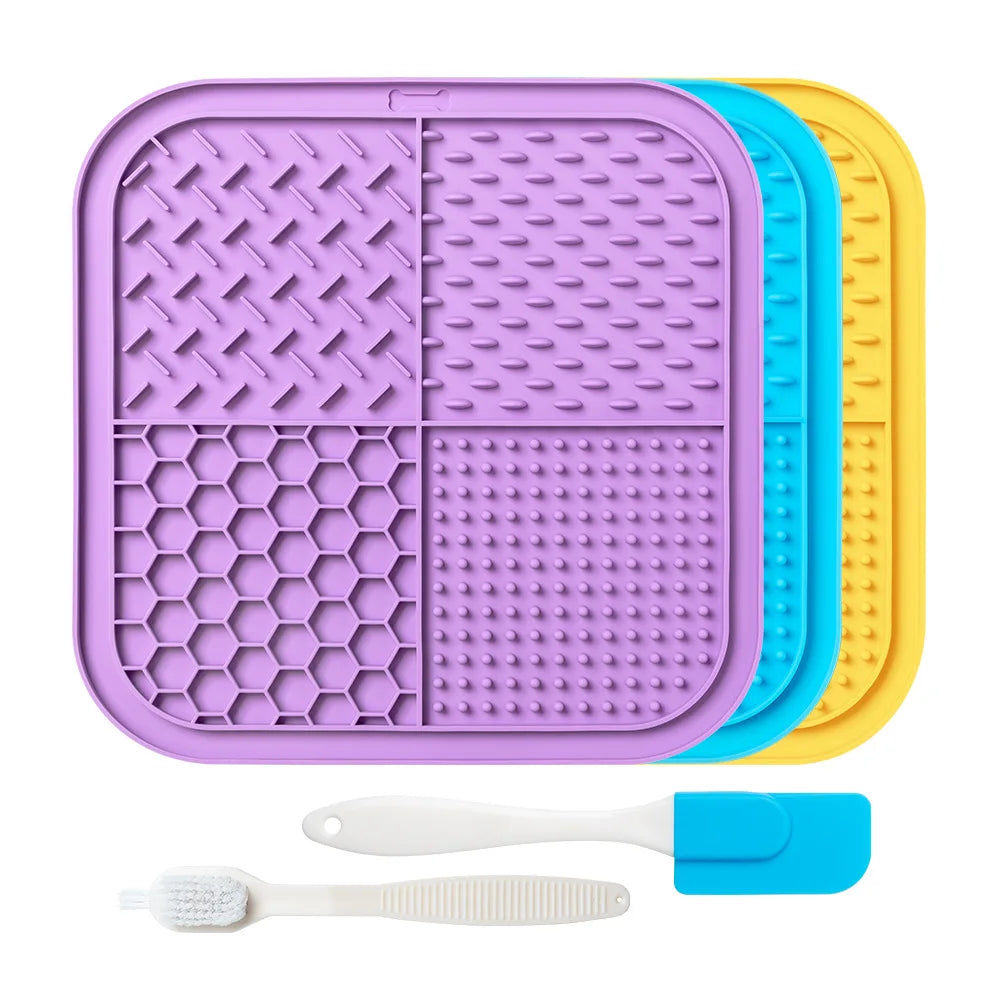 New Pet Silicone Licking Mat Slow Food Maker with Powerful Suction