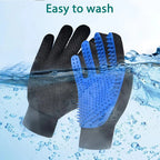 Pet Hair Remover Shower Gloves PUppy Cats Bath Brush Cleaning