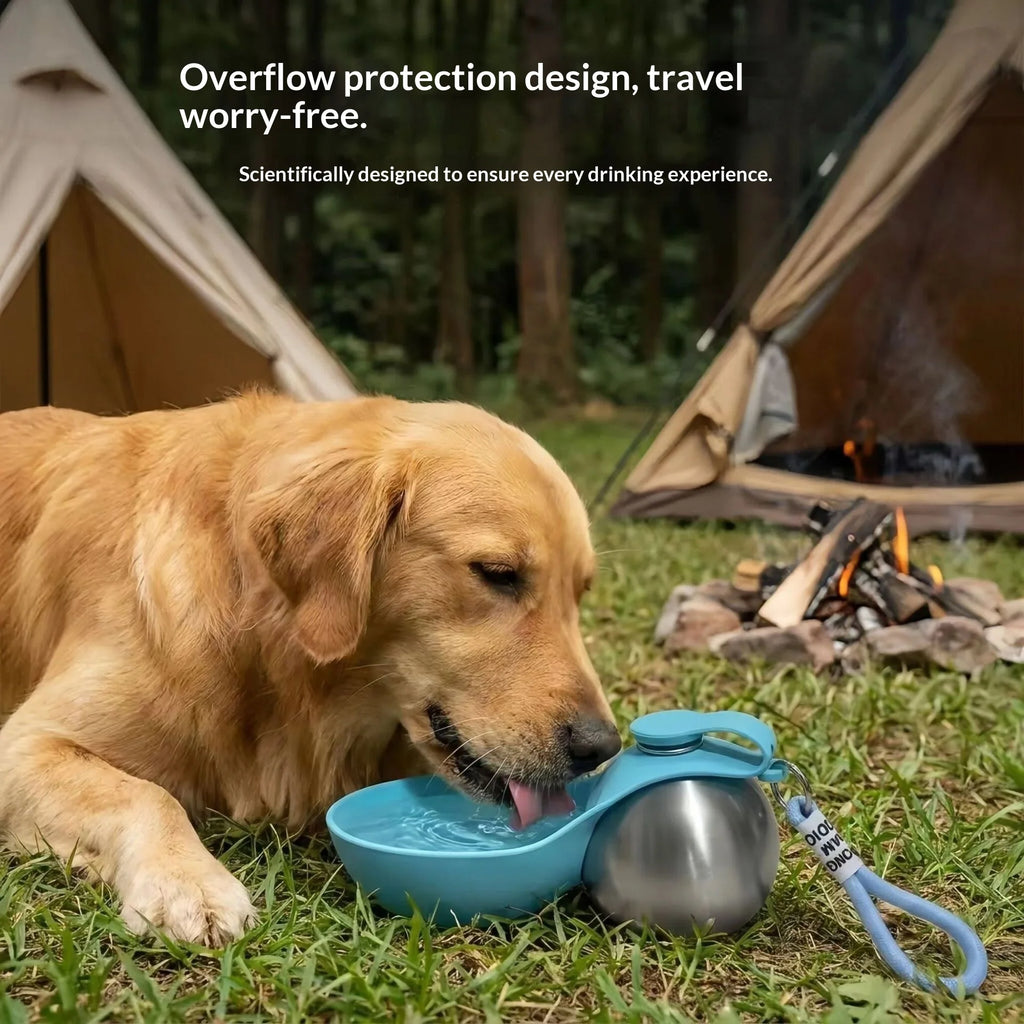 Dog Water Bottle Portable Pet Water Dispenser Removable Silicone