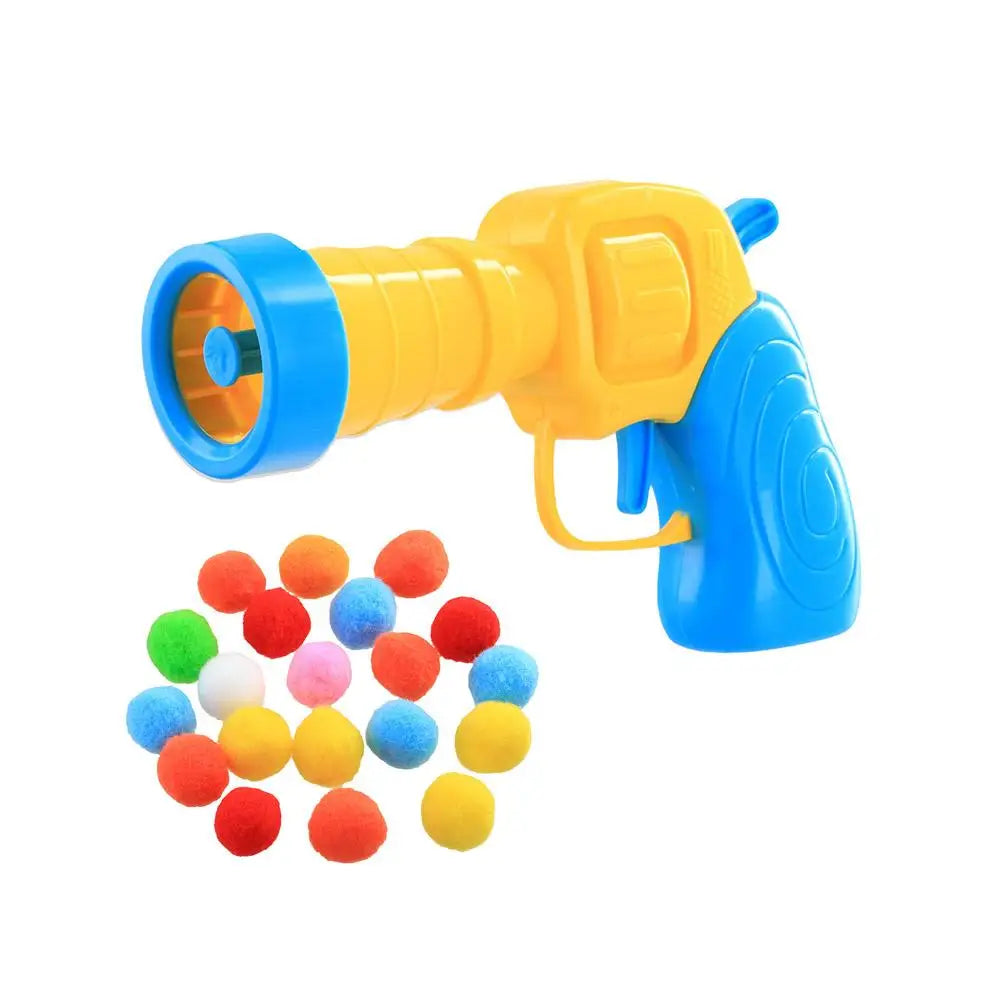 Cat Plush Ball Shooting Mini Pompoms Launcher Games