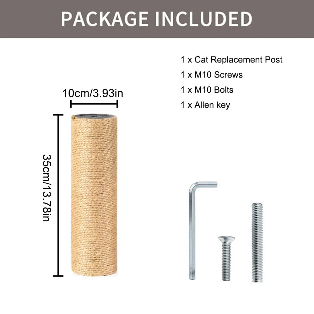 Diy Cat Climbing Tree Tower Replacement Parts | Sisal Rope