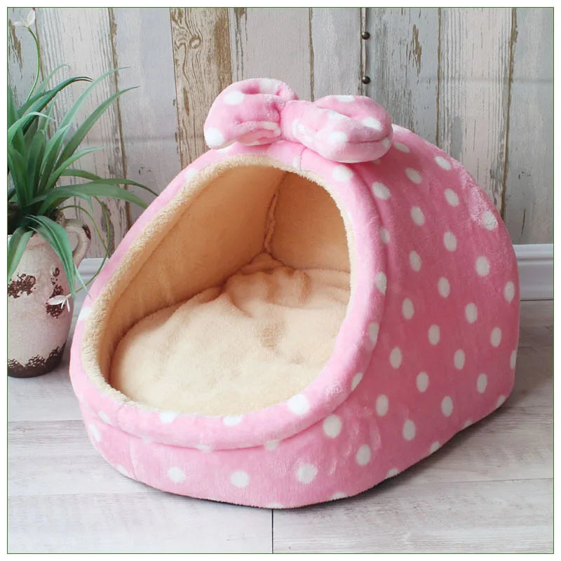 Pet Dog House Warm Dog Bed Kennel Soft Puppy Cushion Cat Nest Dogs