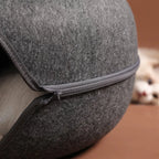 Donut Cat Tunnel Bed Pets House Natural Felt Pet Cat Cave