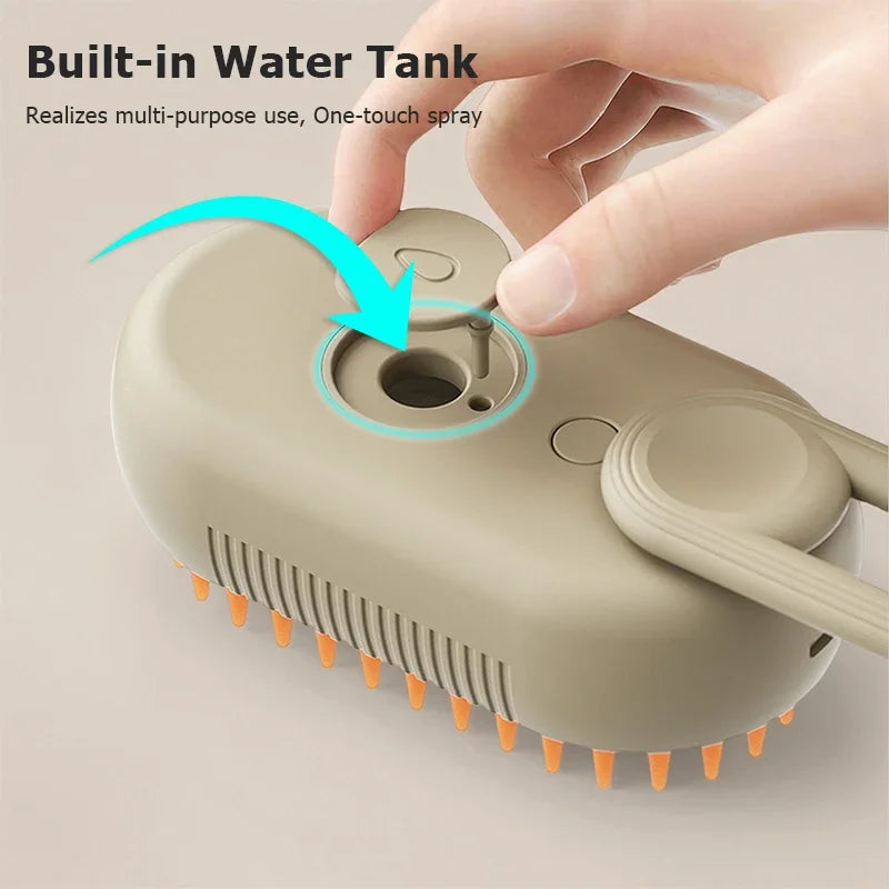 Steam Brush Cat Brush Cats Vaporizer Pet Hair Brush Remover Pets