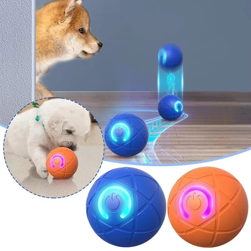 Dog Toy Ball Interactive Rolling Ball Auto Moving Dog Toy Two