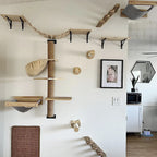Diy Cat Wall Climbing Shelves Hammock Scratching Post Scratcher