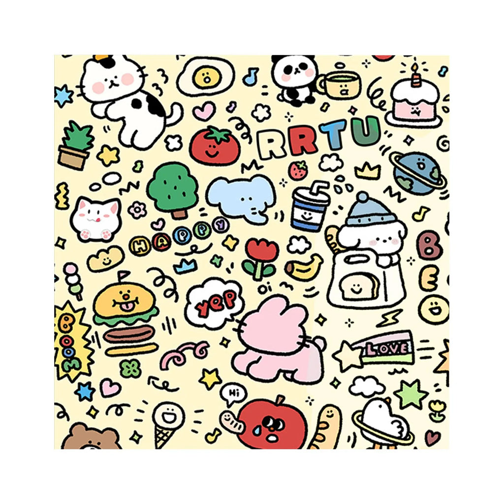Cat Fixed Fabric Cartoon Printed Self-Adhesive Anti Scratch Anti