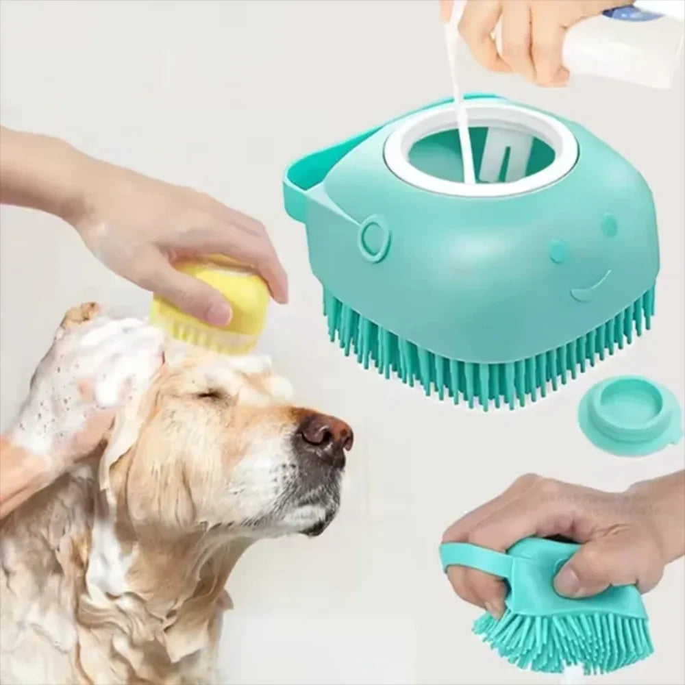 Silicone Bath Massage Brush Multifunctional Grooming Tool Soft