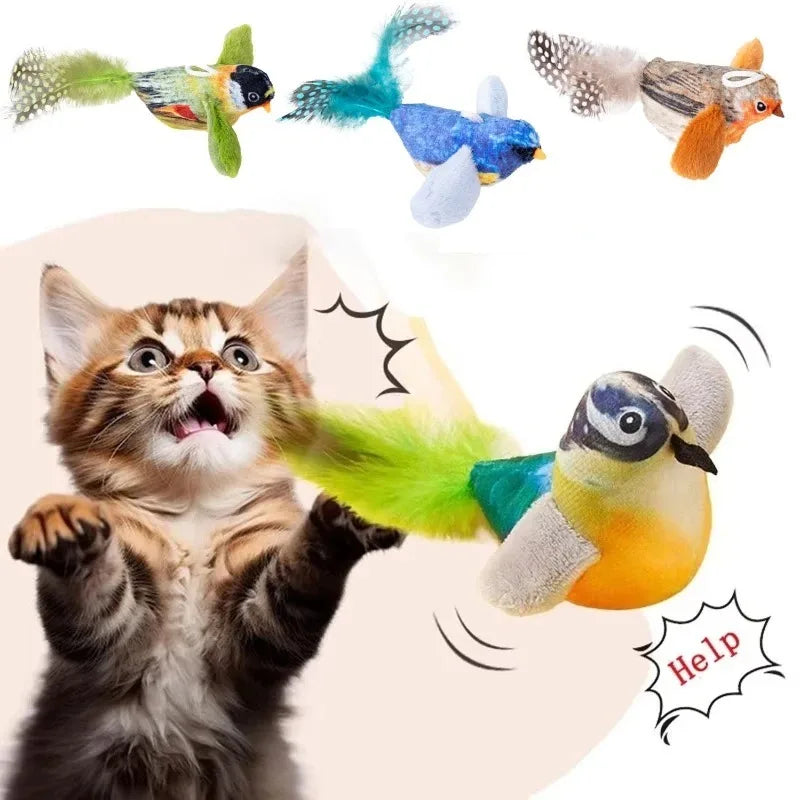 Bird-like Sound Toy Relieves Cat Boredom