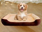 Large Pet House Dog Bed Cat Mat Long Plush Deep Sleeping Warm Soft