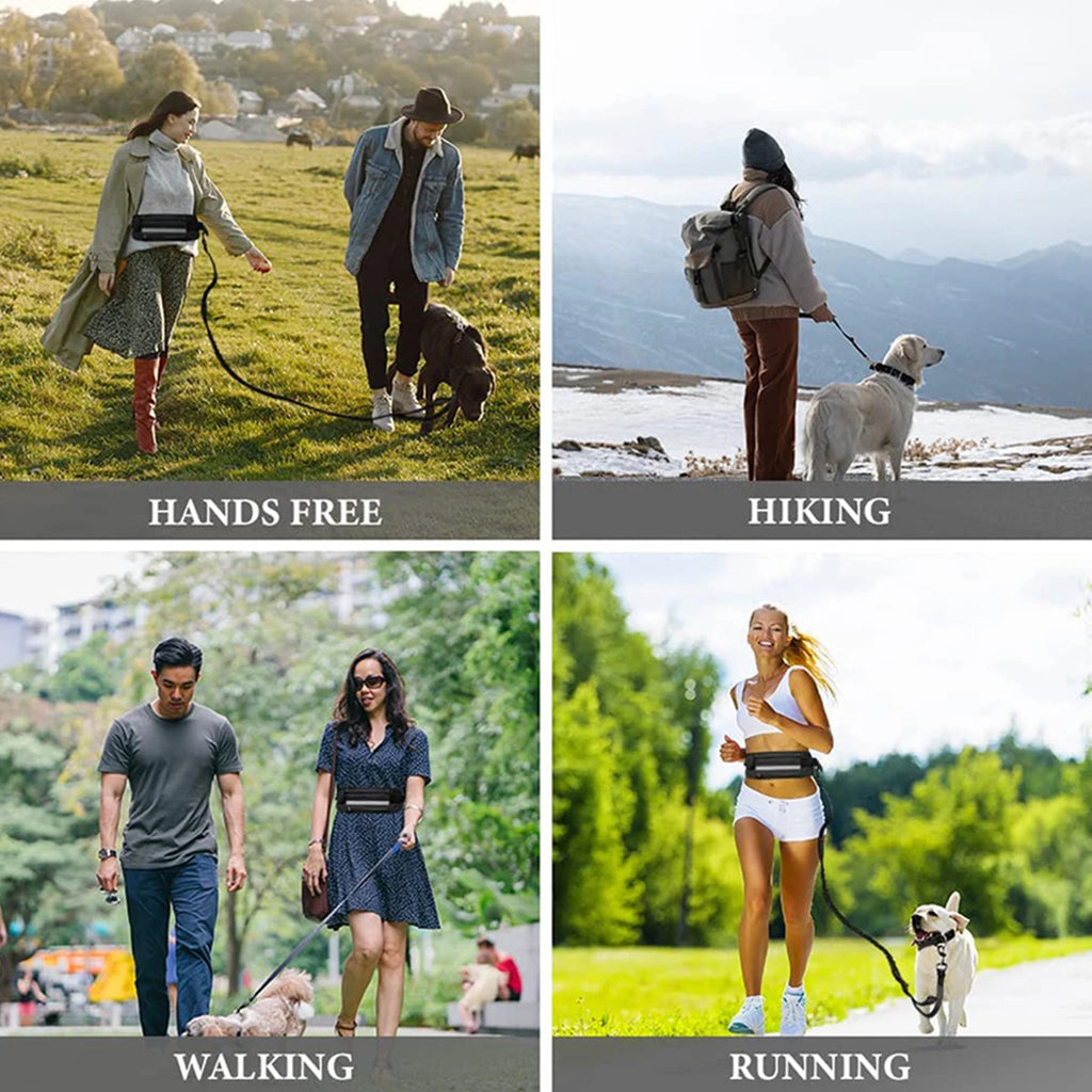Adjustable Hands-Free Bungee Dog Leash
