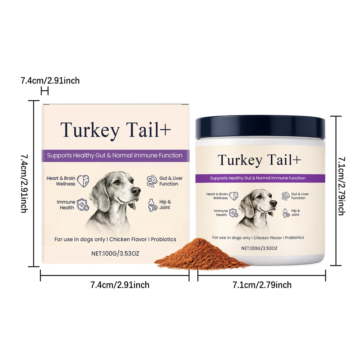 Pet Nutritional Powder - Gentle, Nourishing, Soothing, Hydrating, Revitalizing and Fortifying for Daily Canine Body Care