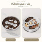 Stainless Steel Slow Feeder Bowl, Non-Slip Pet Food Bowl