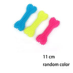 Bone Shape Soft Rubber Pet Chew Toy Bite Resistant Teeth Grinding