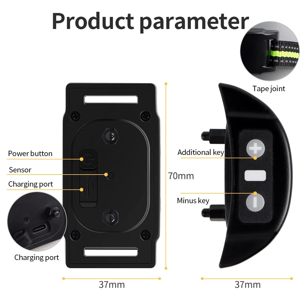 Dog Auto Anti-Bark Collar USB Rechargeable Training Collars Safety