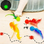 Cat Interactive Toy Tickle Cat Colorful Bouncing Ball