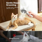 Steam Cat Brush Pro Waterproof Rechargeable Self-Cleaning Pet