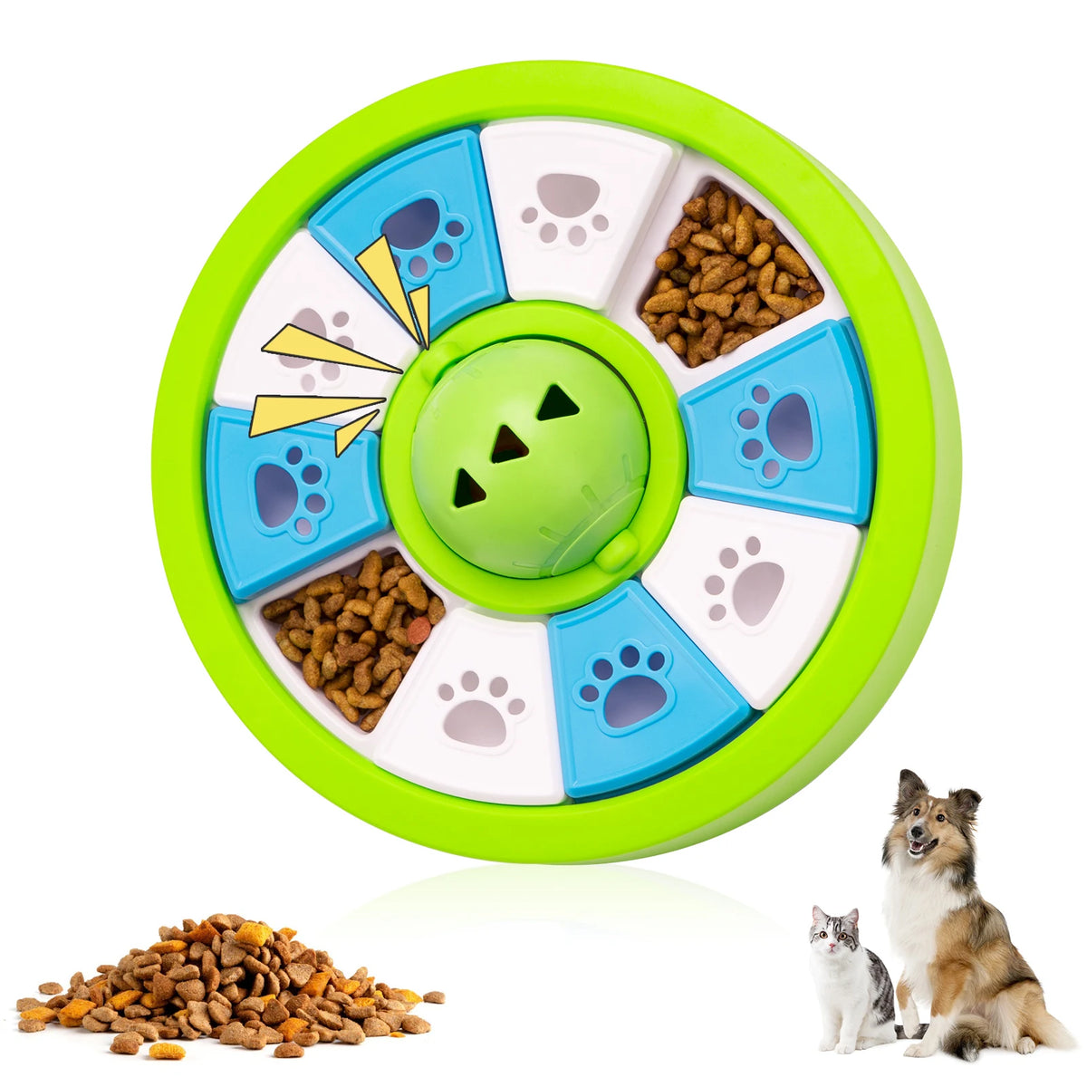 Dog Slow Feeder Bowl Cats PUzzle Toy Snack Storage Food Dispenser