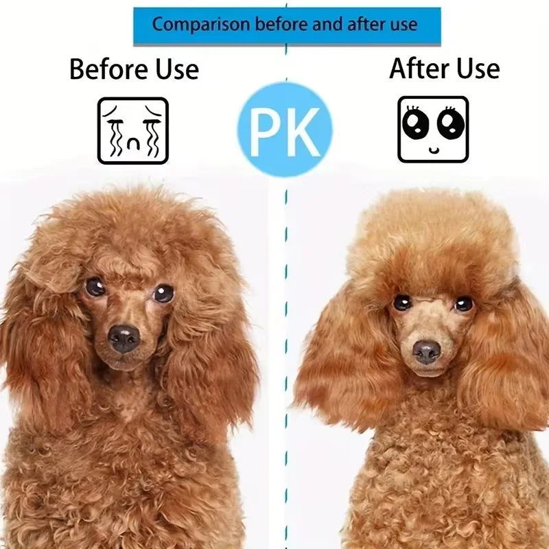 Self-Cleaning Pet Brush,One-Click Hair Removal, Round Tip Slicker