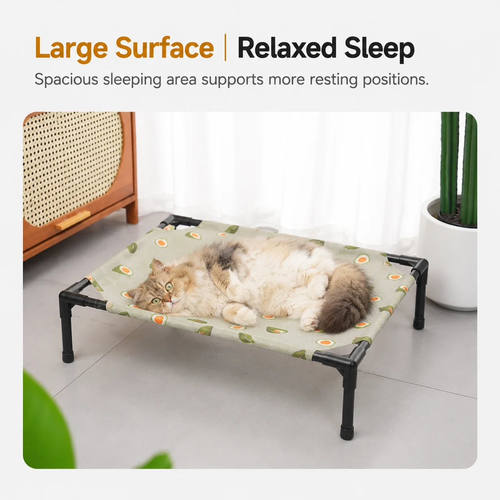 Pet Camping Bed Elevated Bed for Dogs Folding PUppy Camping Bed