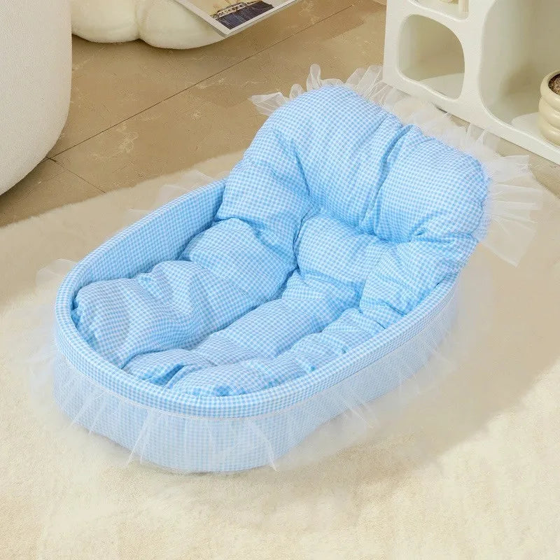 Cat Nest Macaroon Colour Small Dog Kennel Removable Washable Four