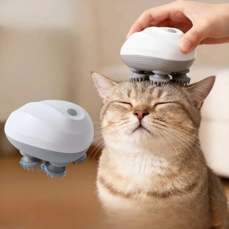 Electric Cat Head Massager Smart Pet Massager Waterproof