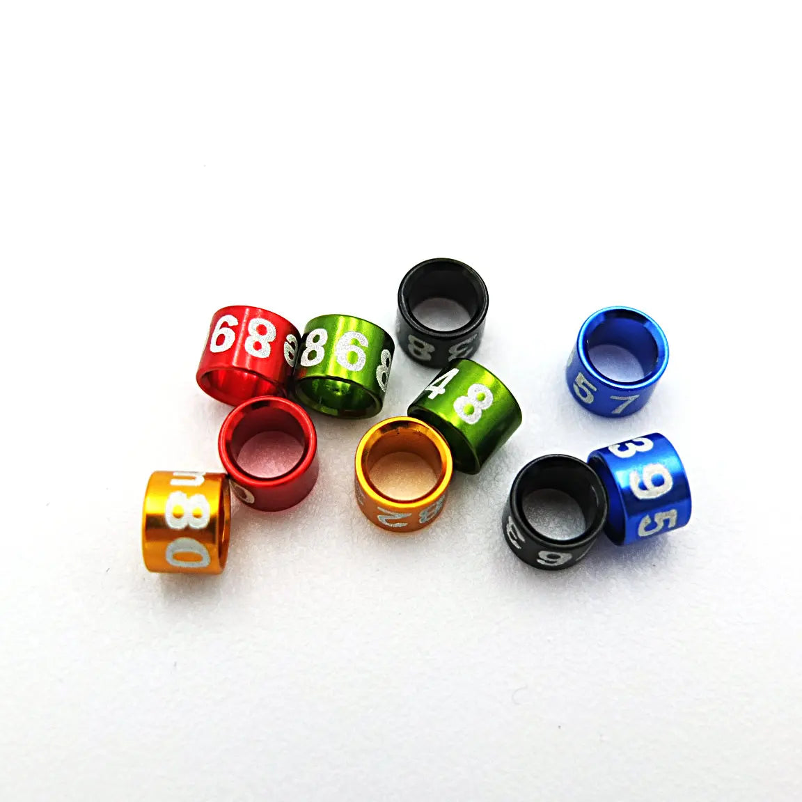2. ~8. Aluminum Closed Bird Leg Rings for Bird Newborn 10 Days |