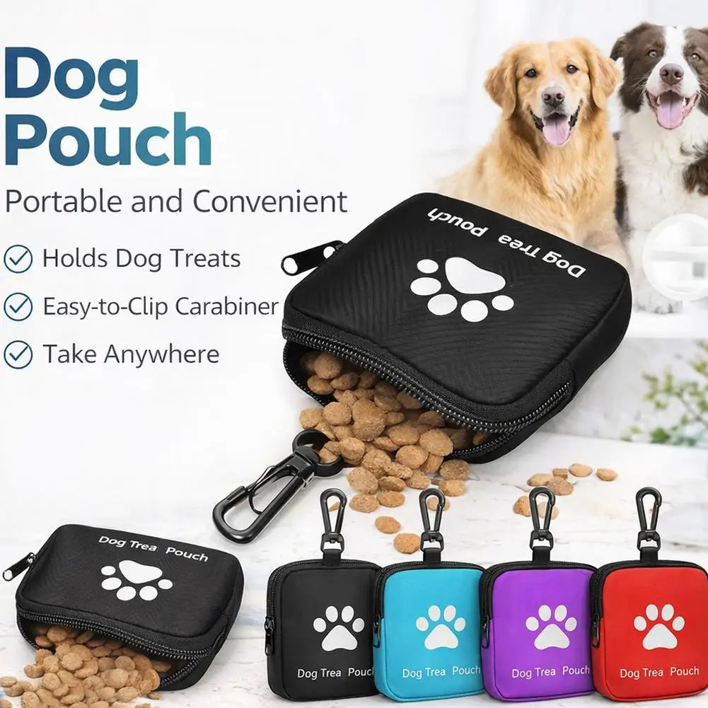 S Dog Snack Bag Portable Pet Treat Pouch for Outdoor Walking