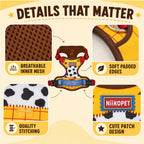 Comfortable Breathable Mesh-Lined Printed Pet Harness with