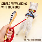 Comfortable Breathable Mesh-Lined Printed Pet Harness with