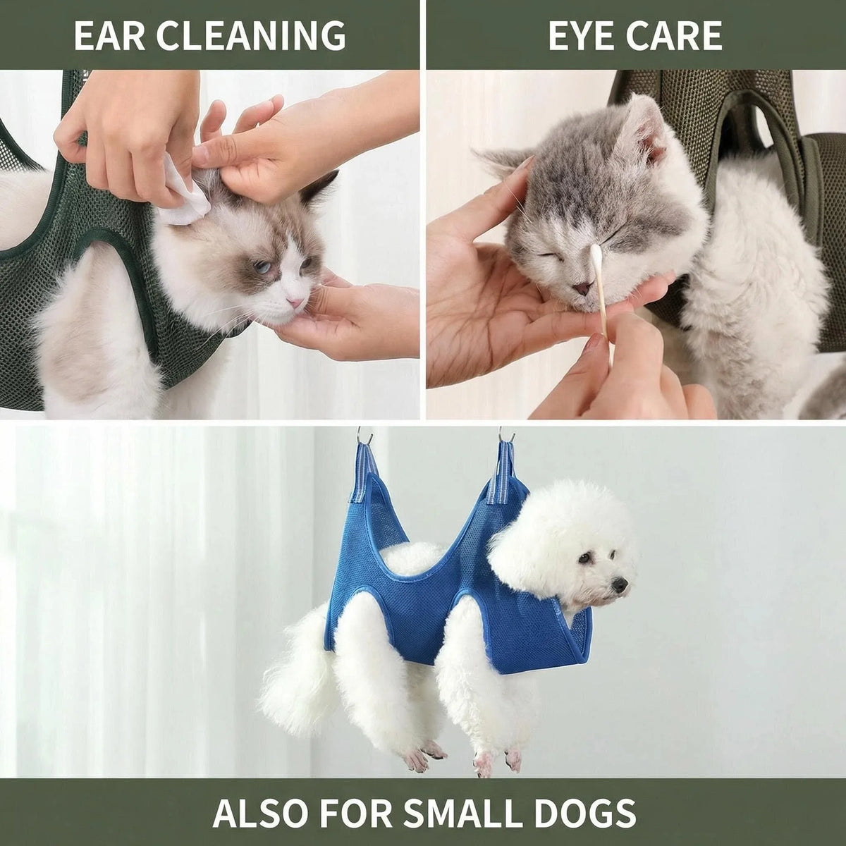 Cats Grooming Hammock Cat Dog Nail Trimming Restraint Bag