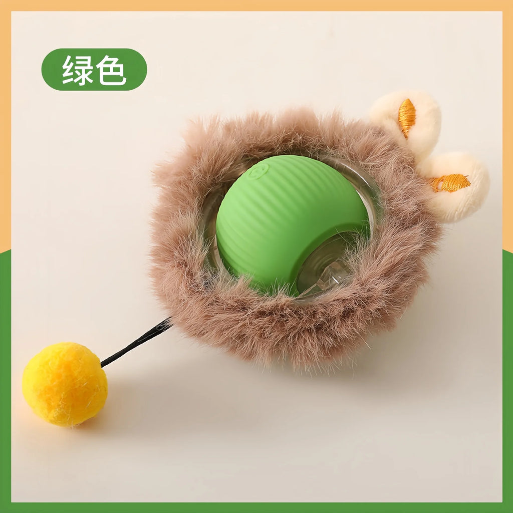 Smart Rolling Ball Cat Toy Interactive Self Play Bite Resistant