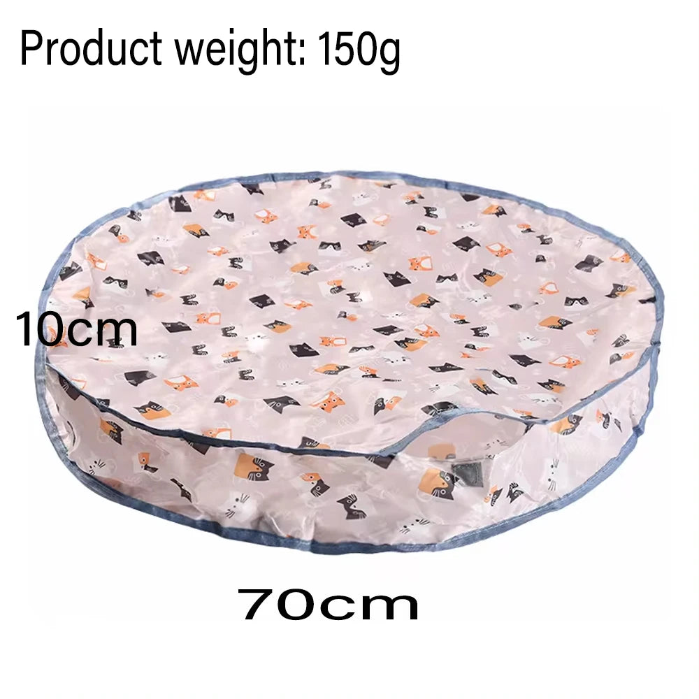 Smart Interactive Cat Toys Ball Fast Rolling in Pouch Hide and