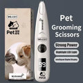 Pet Dog Electric Groomer Trimmer with LED Light Waterproof Pet