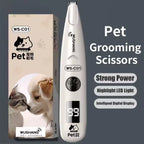 Pet Dog Electric Groomer Trimmer with LED Light Waterproof Pet