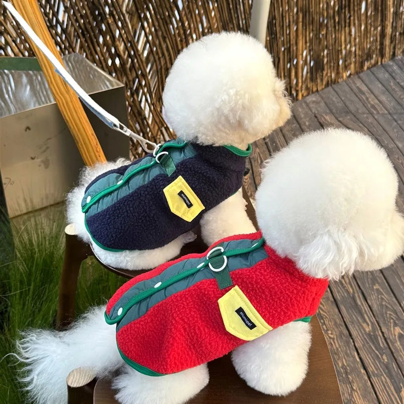 Autumn/Winter Pet Clothing Teddy Button-Front Waistcoat Bichon