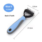 Pet Deshedding Brush Dog Cat Grooming Comb, Undercoat Fur Remover