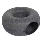 B-Tunnel Donut Cat Bed Interactive Tunnel Pet Felt Indoor Toys