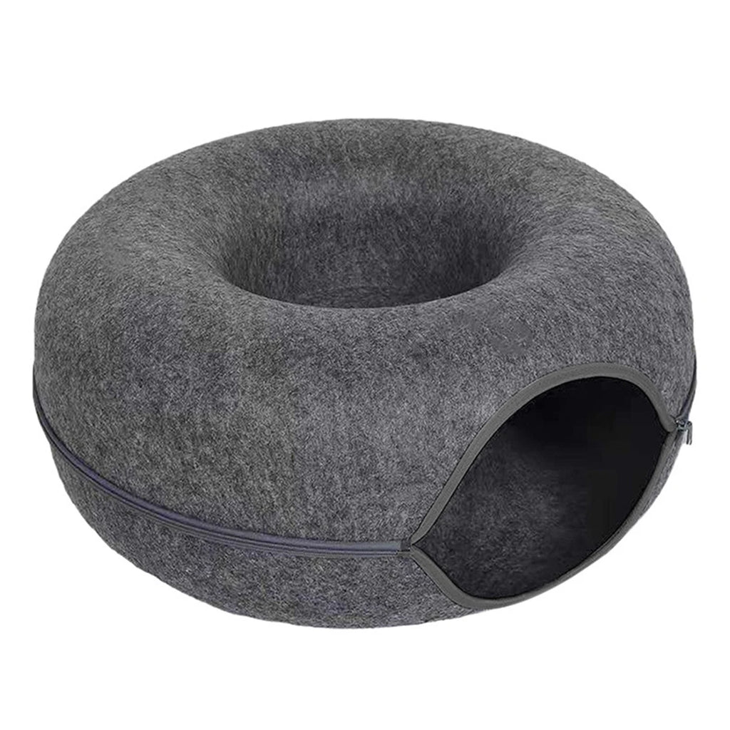 B-Tunnel Donut Cat Bed Interactive Tunnel Pet Felt Indoor Toys
